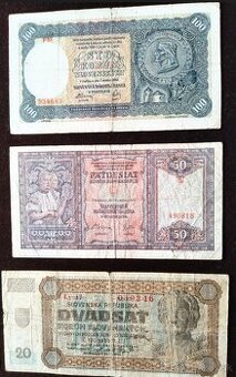 Stare bankovky a mince