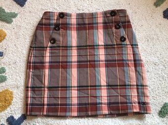 Farebná károvaná bavlnená sukňa Tommy Hilfiger,S/36, 29 E
