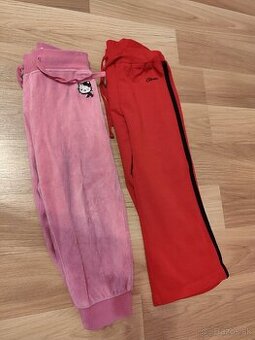 Dievčenské tepláky/ ružové červené