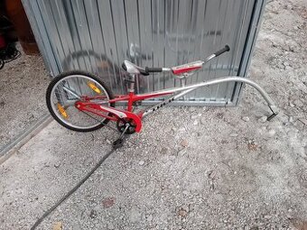 Závesný tandem bicykel