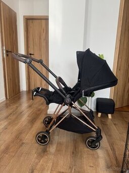 Cybex mios 3.0 rosegold s poťahom stardust black