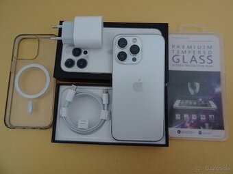 iPhone 13 PRO 256GB SILVER - ZÁRUKA 1 ROK - 100% BATERIA