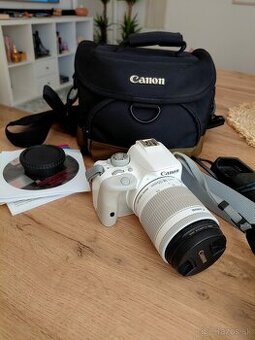 Canon EOS 100D – biely, ako nový + taška