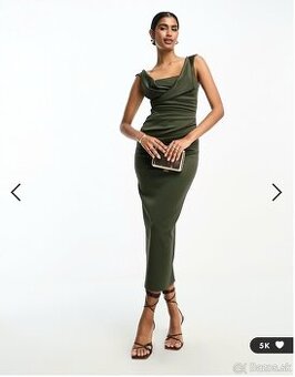 ASOS midi pencil zelené šaty