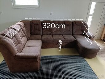 Predám sedačku v tvare "U"