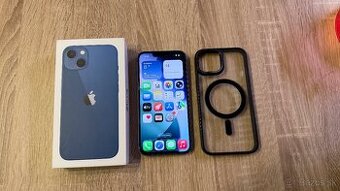 Vymenim iPhone 13 Blue 128gb ako novy - bateria zdravie 99%