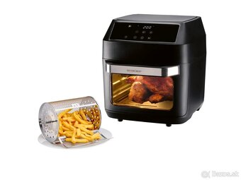 Teplovzdušná fritéza + rotujúce grilovanie, 9 funkcií