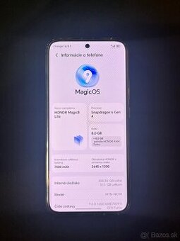 Predám mobilný telefón HONOR MAGIC 8 LITE