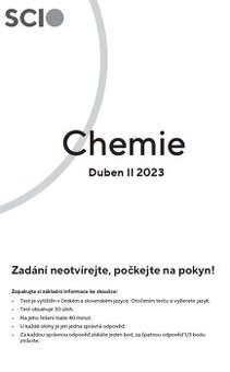 SCIO TESTY biologia a chemia