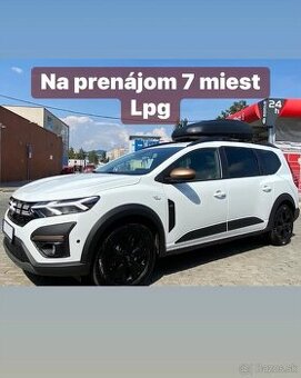 Prenajom Dacia Jogger lpg 7 miest