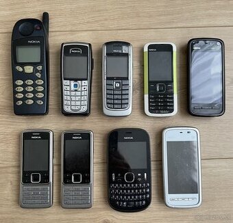Zbierka starých mobilov Nokia