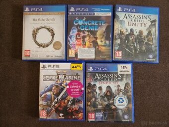 Predam hry na ps4/5