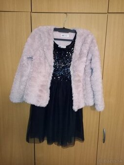 Dievčenské slávnostné šaty s bundičkou veľkosť 140 zn. H&M