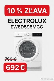 🌀 Sušička bielizne Electrolux EW8D595MCC – 10 % zľava