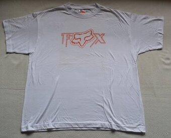 Predam kvalitné tričko Fox biele oranžové