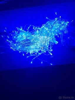 Vianočné svetelné osvetlenie 500led modré 19.5m