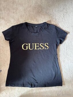 Cierne tricko s kratkym rukavom s logom S