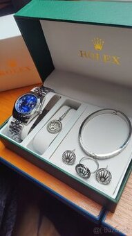 ✨ Rolex Datejust 1:1 - luxusný strieborný set ✨