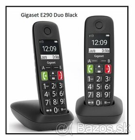 Nový bezdrôtový telefón Gigaset E290 Duo (2 slúchadlá) - 1