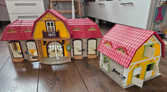 Playmobil stajňa a veľa figúrok a vybavenia