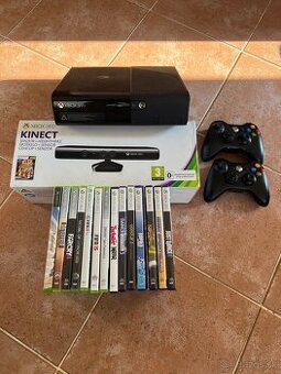 Xbox 360 ELITE 500GB + kinect + hry