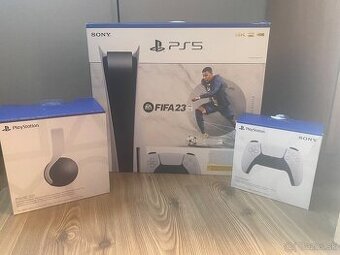PlayStation 5 s mechanikou + 2 ovládače + Pulse 3