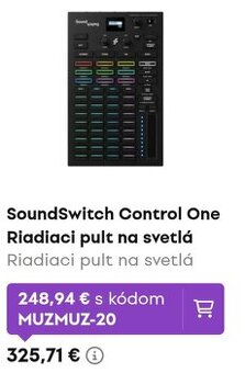 Soundswitch ovládač svetiel