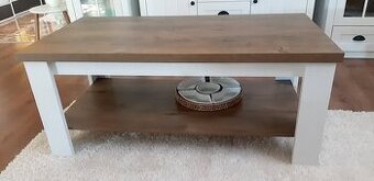 konferenčny  stolik  dub  artisan+biela   120x60cm    75eur