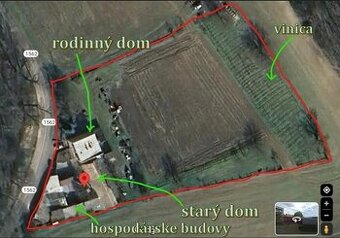 Rodinný dom s velkým pozemkov v blízkosti kupelov Dudince