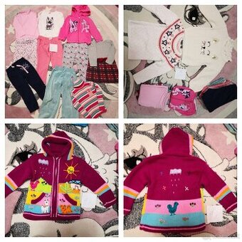 Balík veľkosť 98, 3x sveter, 1x mikina, 4x tepláky, tričká