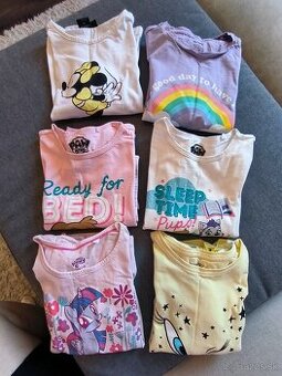 Dievčenské pyžamá veľkosť 110/116