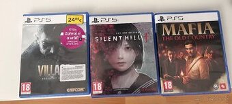 Predám ps5 hry mafia, resident evil, silent hill f