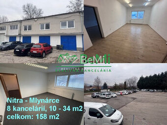 NA PRENÁJOM – kancelárske priestory od 10 do 34 m2, Nitra – 