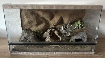 Terárium 70x40x40 s 3D stenou