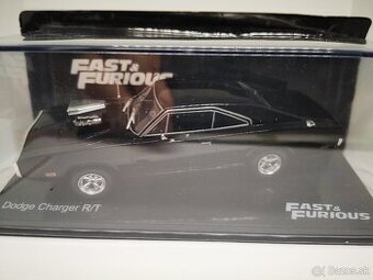 Predám kovový  model Dodge Charger, 1:43, Fast Furious