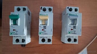 Elektromateriál, prúdové chrániče, ističe Moeller (Eaton)