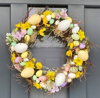 Veľkonočný veniec na dvere dekorácia Veľká NOC