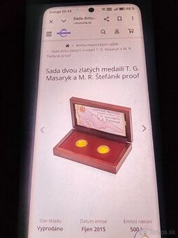 Zlaté dukatove medaile