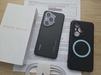 Honor 400 Pro 12GB/512GB, cierny,top stav, zaruka