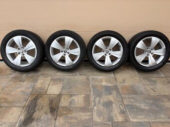 LETNÁ SADA SKODA 5x112 R17 + LETNE PNEU 215/55 R17