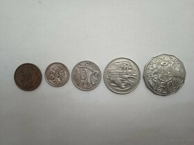 Austrália - konvolut obehových mincí