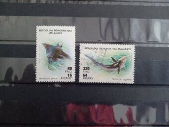 Poštové známky č.1020 - Madagaskar - marine life
