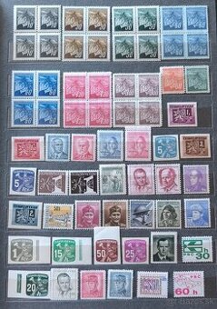 Poštové známky Československo - 250ks čisté