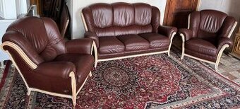 Luxusní italská kožená sedací souprava 3+1+1, 4334 - 1