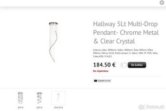 Predám úplne nový luster za zlomok ceny