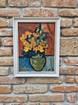 Originál Gabriela Schillerova kytica- akademicka maliarka