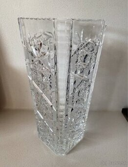 Váza krištáľová vysoká