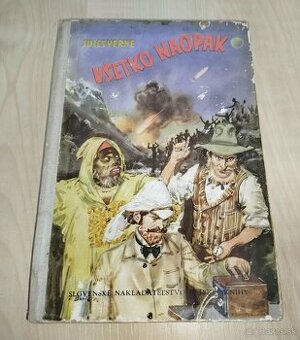 Všetko naopak--1955--Jules Verne--ilustrátor Burian Zdeněk--