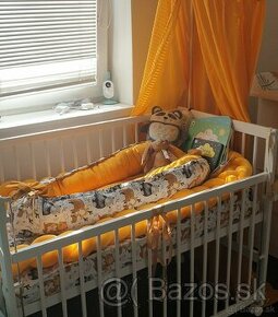 Detska postielka na kolieskach s matracom- az 6 poloh