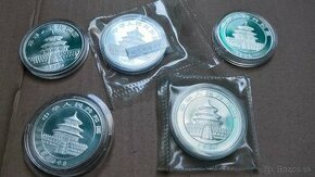 China Panda strieborne mince - 1